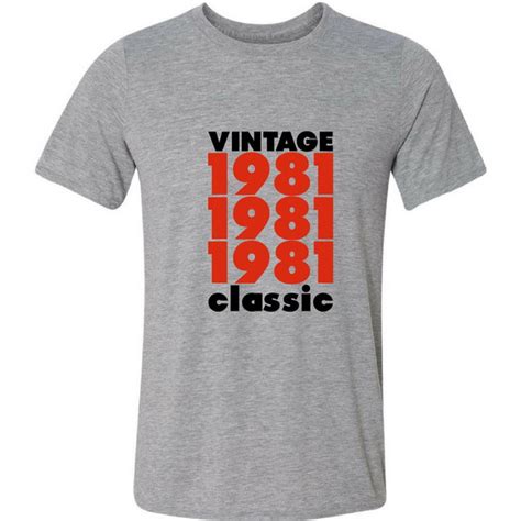 Camiseta Vintage 1981 Classic 40 Anos Quarenta Aniversario Elo7