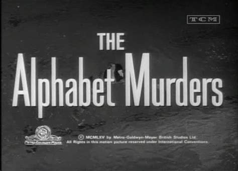 The Alphabet Murders 1965 Cinema Of The World