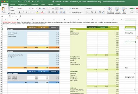 Free Excel Budget Template Downloads Free Printable Worksheet