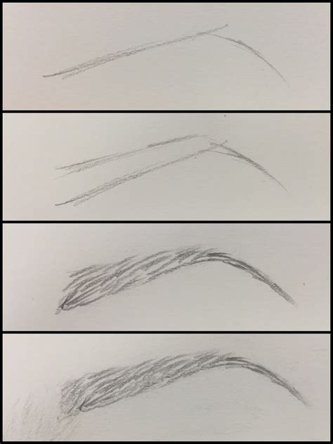 How To Draw Eyebrows With Pencil Step By Step Make Eyebrows Draw Step