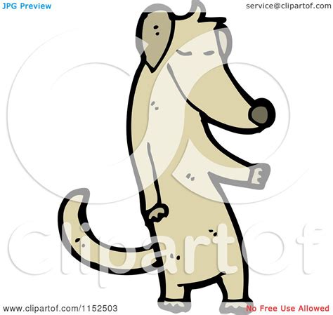Cartoon Of A Dog Royalty Free Vector Illustration By