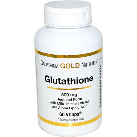 California Gold Nutrition Glutathione 500 Mg 60 Vcaps Iherb