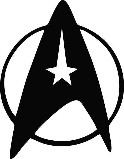 Star Trek Federation Symbol Logo Vinyl Decal Laptop Car Geek