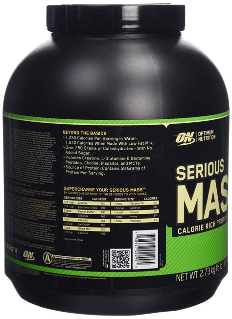In today's article, we're going to be doing a complete comparison of two products made by one of the market leaders, optimum nutrition. Gainer Serious Mass - Optimum Nutrition | GymBeam.si