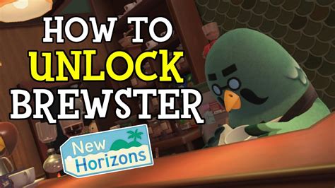 How To Find And Unlock Brewster In Animal Crossing New Horizons