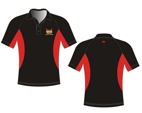 Custom Embroidered Blackred Performance Golf Shirt Xtreme Threads