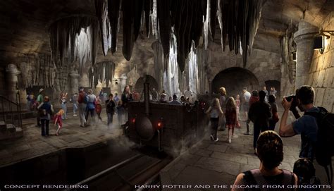 Harry Potter And The Escape From Gringotts Ride Rendering 1280×734