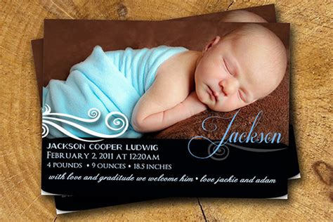 birth announcement designs  examples psd ai examples