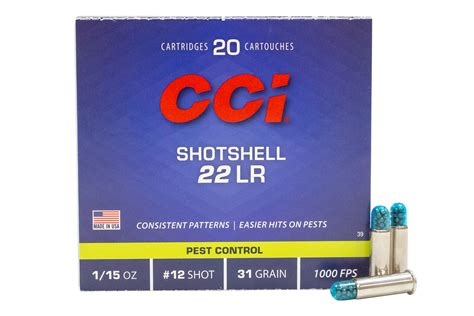 Shop Cci 22 Lr Shotshell 31 Gr 12 Shot 20box For Sale Online
