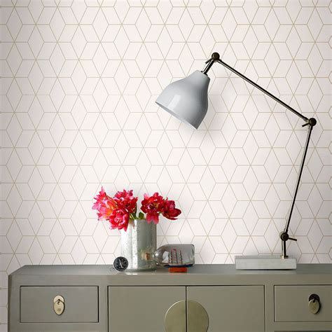 Superfresco Easy Prism Gold Geometric Glitter Effect Wallpaper