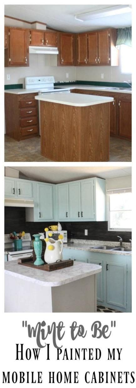 Refacing is the process when existing cabinet doors are discarded , face frames receive new layer of wood veneer. 19 trendy kitchen remodel mobile home how to paint # ...