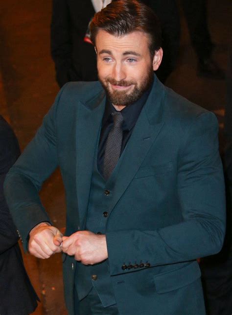 Green Suit Chris Evans Captain America Comme Des Garcons Suits