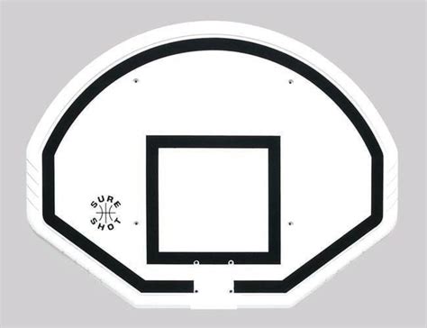 Fan Shape Polypropylene Basketball Backboard Pre Drilled To Standard