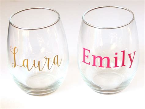 don t forget you personalized wine glasses for your events parties an… personalized stemless