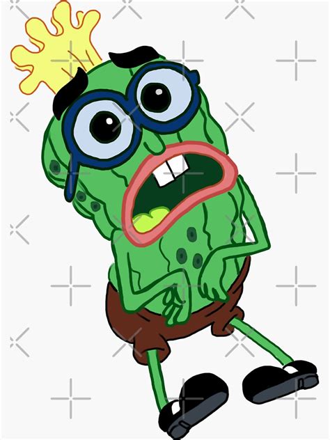 kevin from spongebob sticker for sale by rob smith redbubble