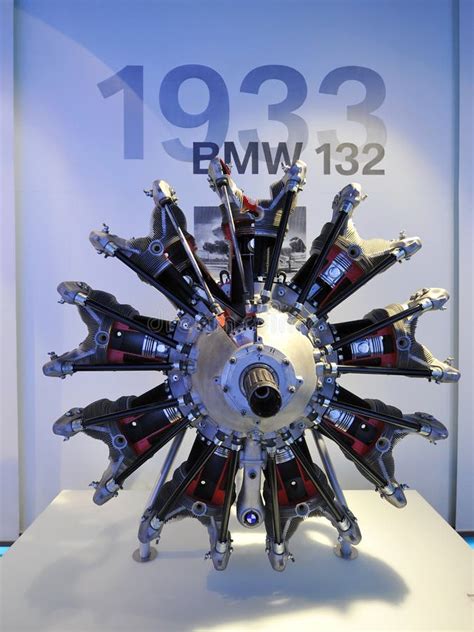 Bmw 132 Radial Engine On Display In Bmw Museum Editorial Photo Image