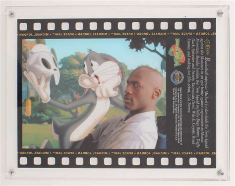 1996 upper deck authenticated space jam celcards nno michael jordan bugs bunny pristine auction