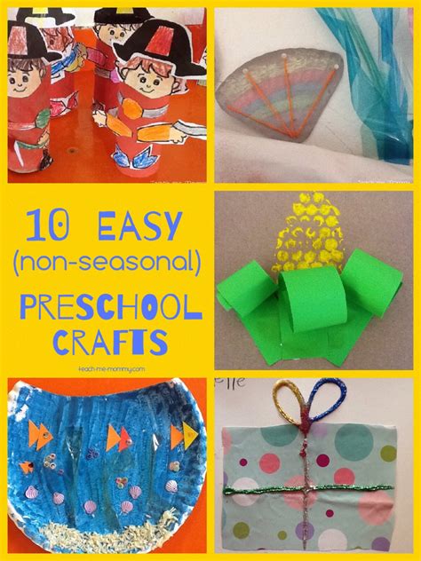 Easy Crafts For Preschoolers Teach Me Mommy