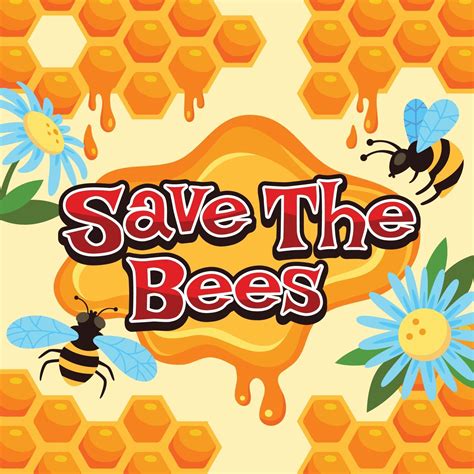 Honey Bee Protection Campaign 3077151 Vector Art At Vecteezy