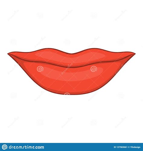 Lips Icon Cartoon Style Stock Illustration Illustration Of Colorful