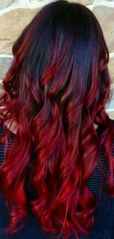 Love Faded Red Hair Styles Red Ombre Hair Black Hair Ombre