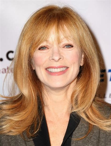 Frances Fisher Long Hairstyle For Women Aged Over 50 With Bangs And