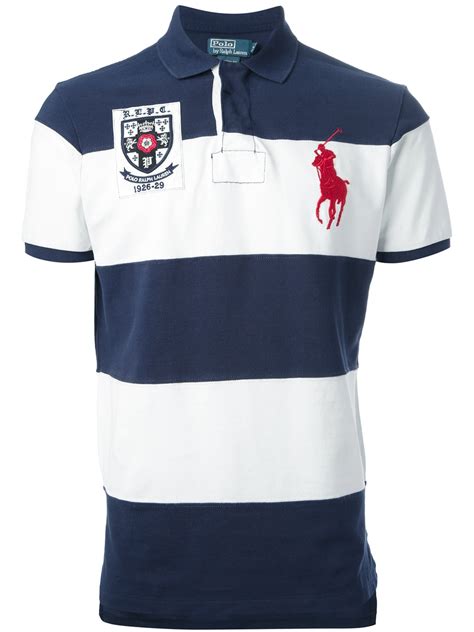 Enjoy complimentary delivery on orders over £70. Polo Ralph Lauren Striped Polo Shirt in Blue for Men | Lyst