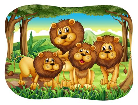 Lions 367999 Vector Art At Vecteezy