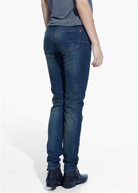 Mango Push Up Uptown Jeans In Blue Lyst