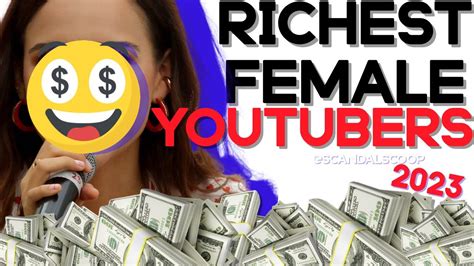 Richest Female Youtubers 2023 3d Youtube