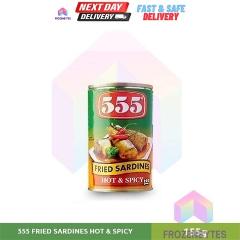 555 Fried Sardines Hot And Spicy Regular Can 155g Shopee Philippines