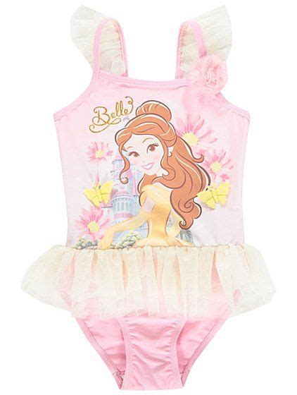 Disney Princess Belle Tutu Swimsuit Kids George Baby Girl