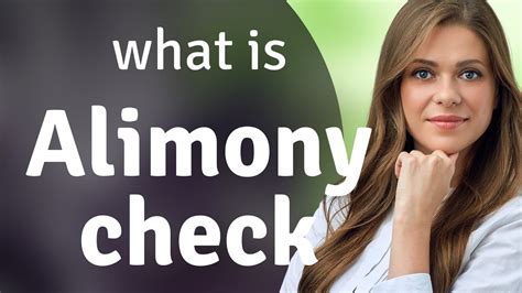 Understanding Alimony Check A Guide For English Language Learners Youtube