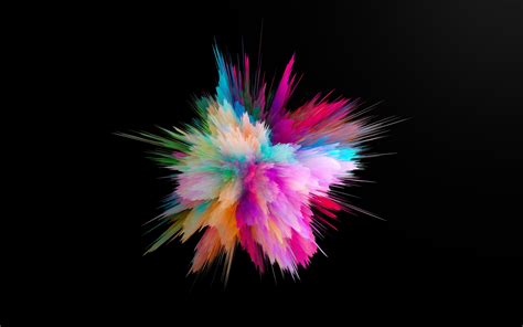 Color Burst Wallpaper 4k Cgi Colorful Explosion Cosmic