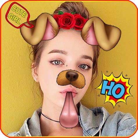 Doggy Face Filter Snappy Photo Snap Camera Photo Collage For Snapchat