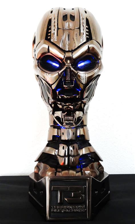 Filesideshow Original Black Chrome Tx Terminator Endoskeleton Statue