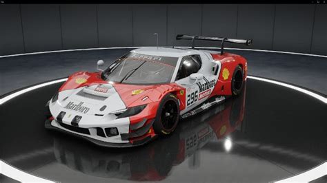 Pitskill Io Ferrari 296 GT3 Marlboro Racing Livery For ACC