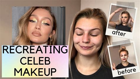 Recreating Celebrity Makeup Me Being A Hot Mess For 10 Mins Makeup