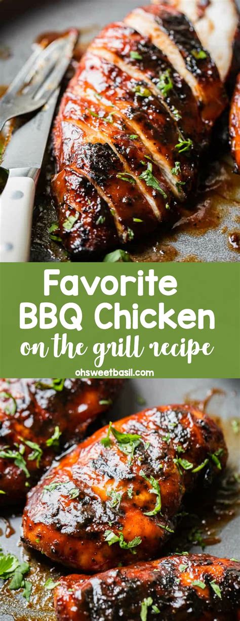 How can we grill bbq chicken indoors, you ask? Our Favorite BBQ Chicken Recipe (So Easy!) - Oh Sweet Basil
