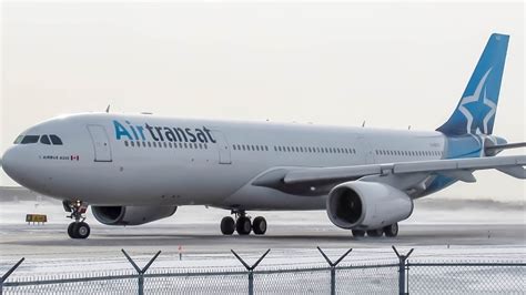 Air Transat New Livery Airbus A330 300 A333 Departing Montreal Yul