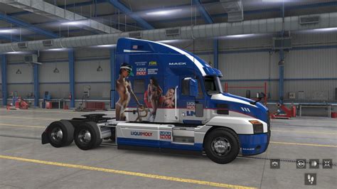 ATS Mack Anthem Liqui Moly skins ats box trailer Truck Skins X SKIN 엑스스킨