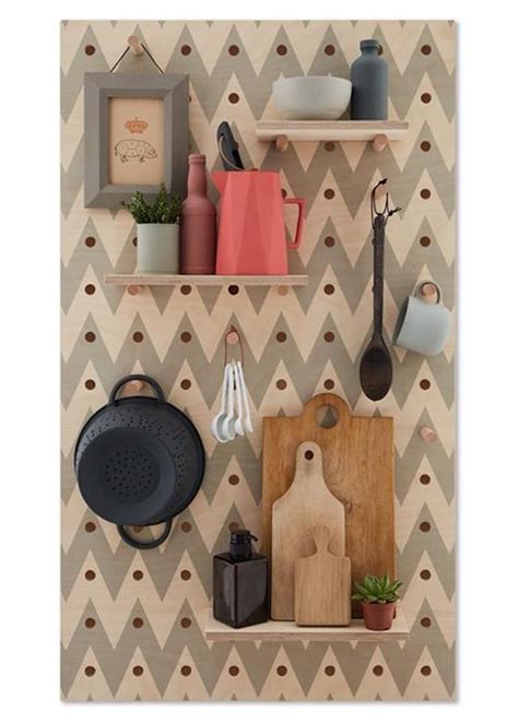 Giant Pegboard With Shelves Mad About The House Peg Board Plywood