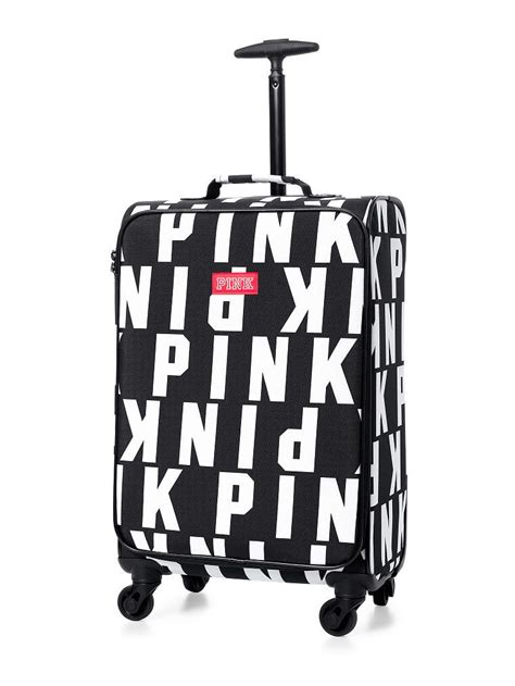Wheelie Victoria Secret Pink Logo Pink Suitcase Victoria Secret Pink