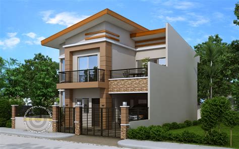 The roof has two gables on each side and the second floor. Modern House Plan Dexter | Pinoy ePlans - Modern House ...