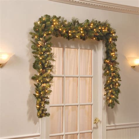 National Tree Company 9ft. Carolina Pine Garland with LED Lights