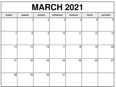 Trending today on facebook, twitter and social media. Print Calendar For March 2021 Monthly Fillable Sheets ...