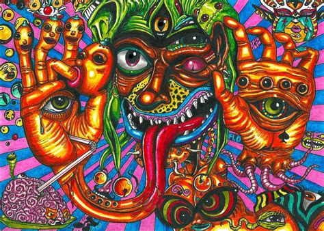 Download Joker By Acid Flo Traditional Art Drawings Psychedelic By