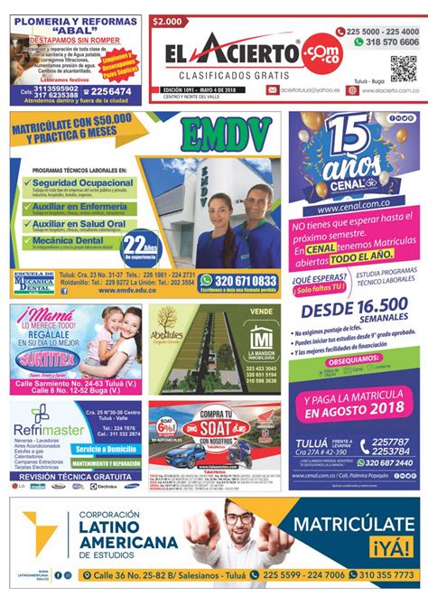 Create a logo for business in minutes. Tulua 1091 - 4 de mayo 2018 by El Acierto - Issuu
