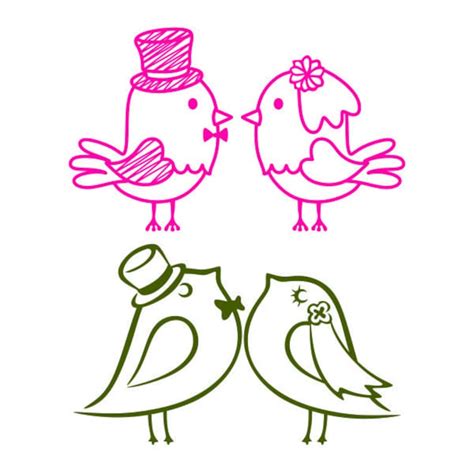 Love Birds Wedding Cuttable Design Svg Png Dxf And Eps Designs Etsy