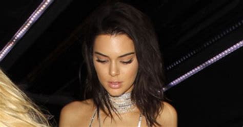 Kendall Jenner Celebrates 21st Birthday In A Shiny Slinky Dress And